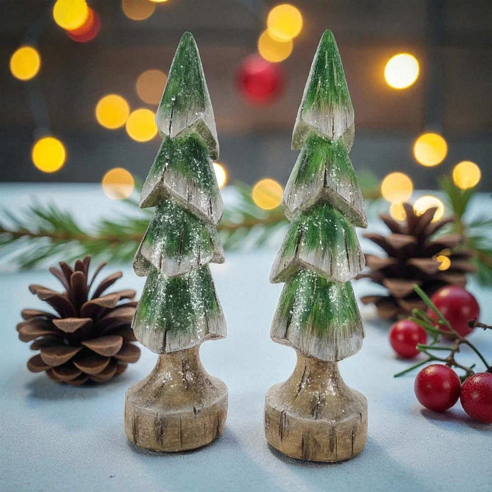 RAZ Tabletop Christmas Fir Tree, Height 13